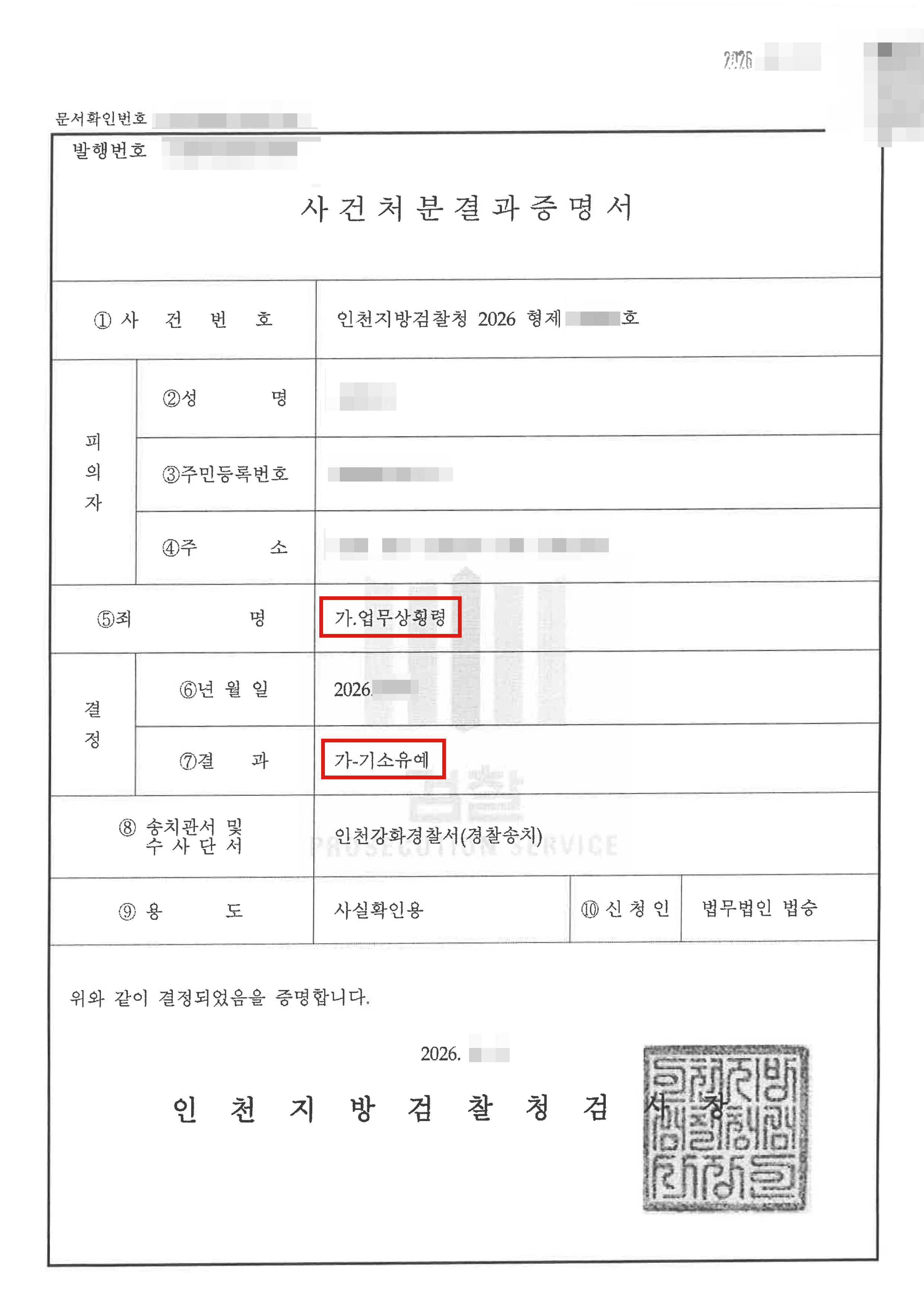 기소유예 | 회사 포인트를 임의로 사용한 직원, 불기소(기소유예)처분 받은 사안