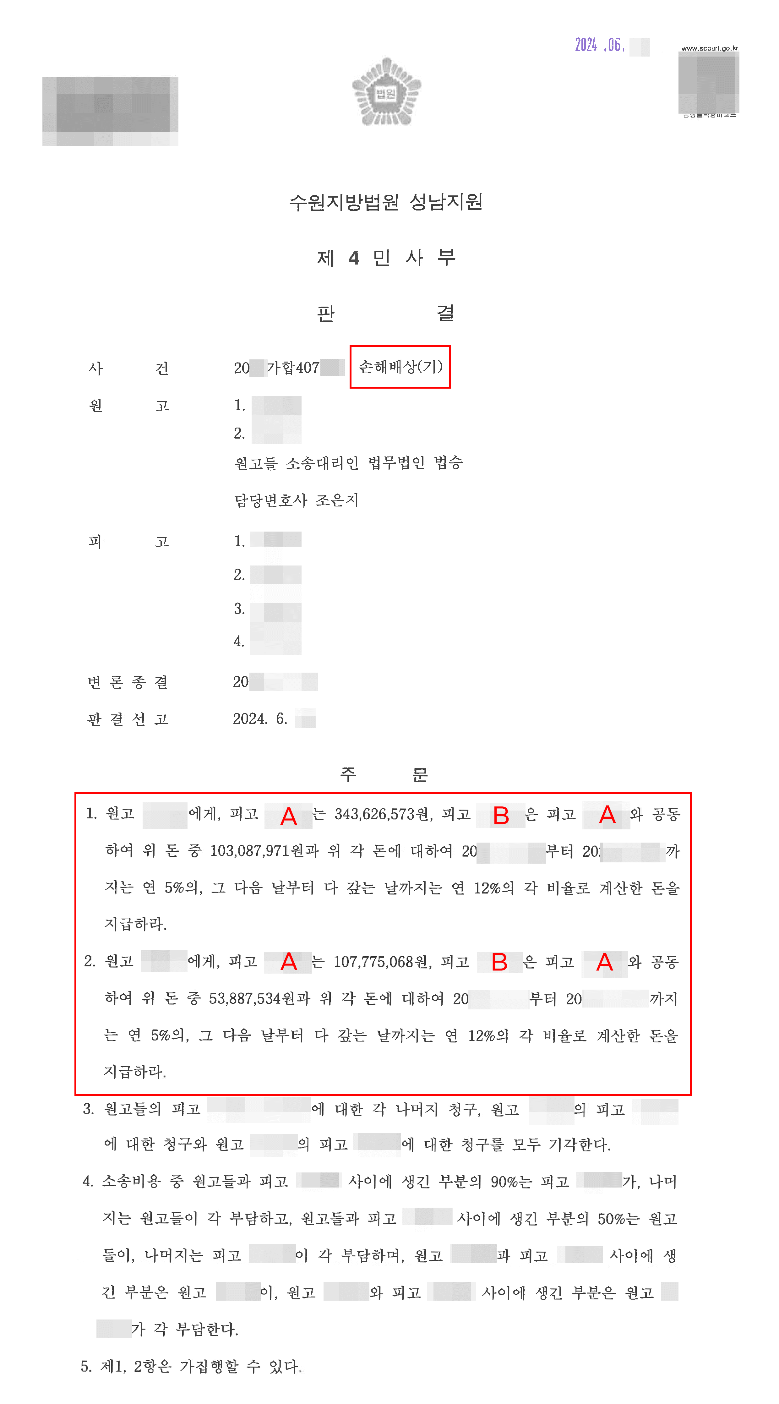 원고 승소 | 투자사기 고소 후 손해배상 청구 제기한 의뢰인 승소 판결 이끌어낸 사례
