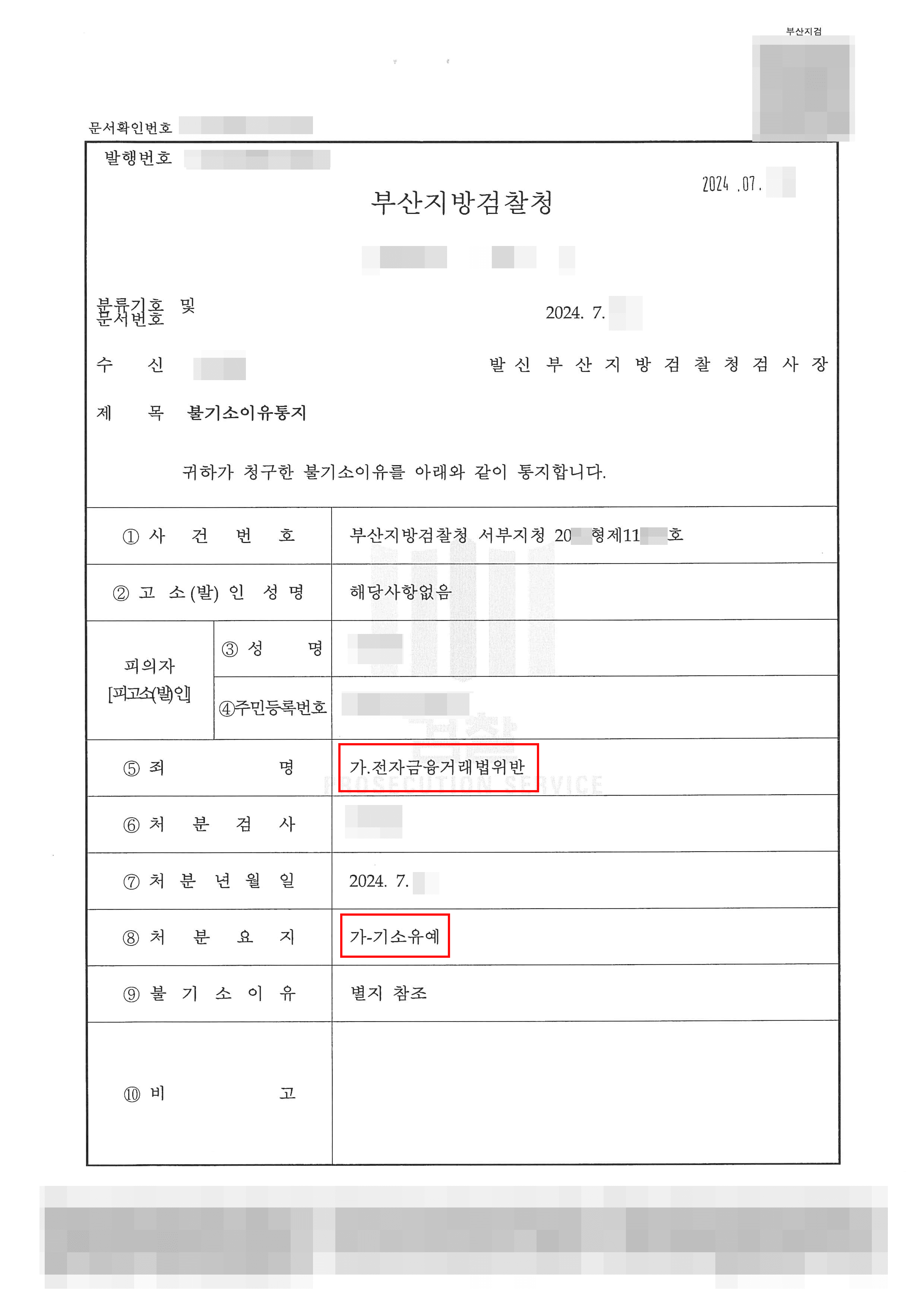 카드를 건네줬다가 전자금융거래법 위반 혐의받은 의뢰인 기소유예 사례