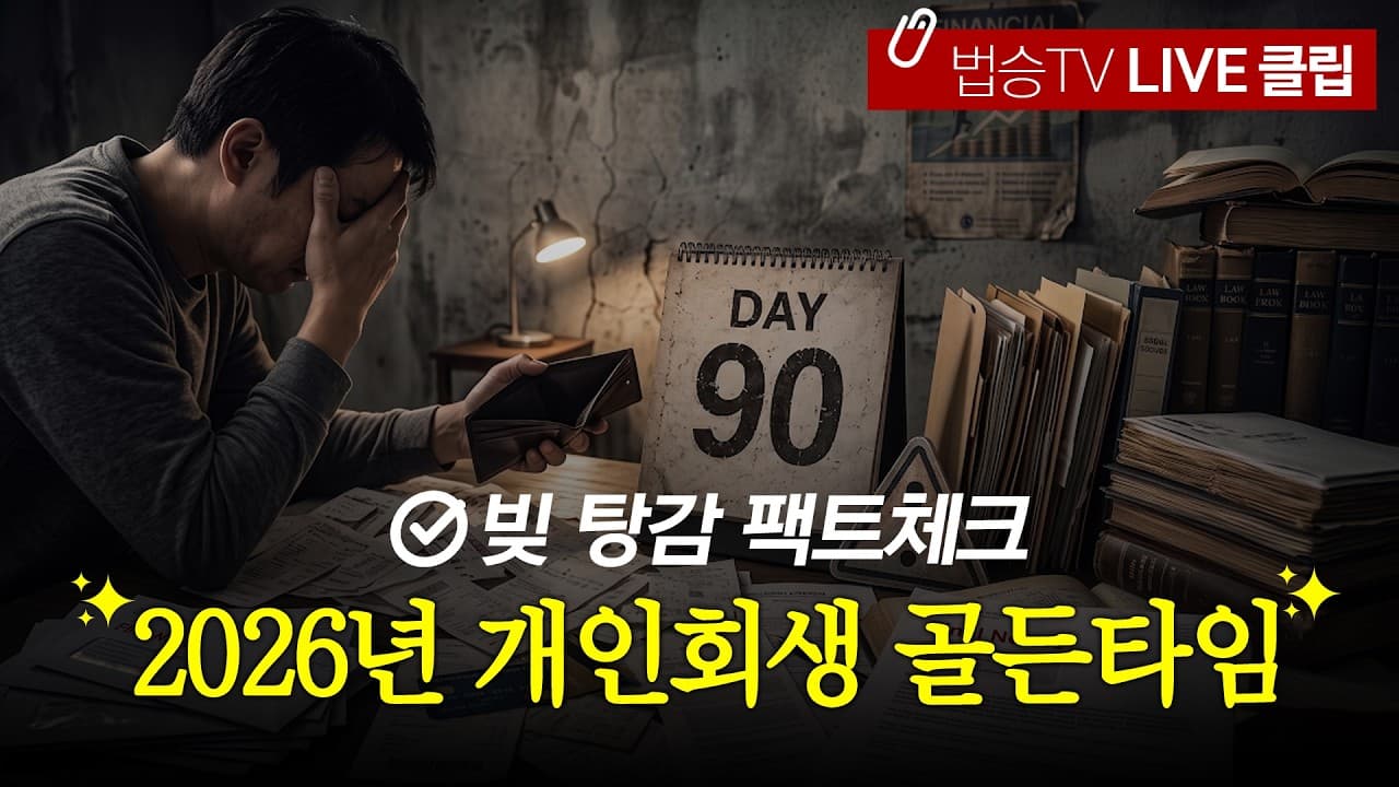 "코인 빚, 전세사기 빚도 탕감된다고? 2026년 확 바뀐 개인회생 팩트체크
